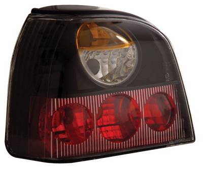 Volkswagen Golf Anzo Taillights - Black - 221121