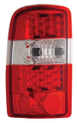 Cadillac Escalade Anzo LED Taillights - Red & Clear - 311001