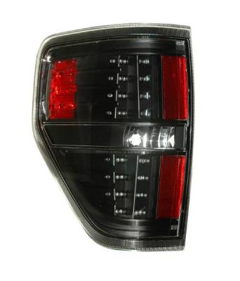 Ford F150 Anzo LED Taillights - Black - 311145