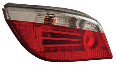 BMW 5 Series Anzo LED Taillights - Red & Clear - 321006