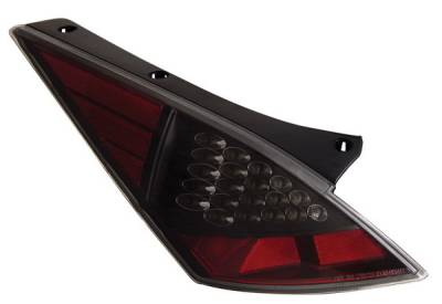 Nissan 350Z Anzo LED Taillights - Black - 321099