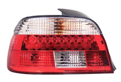 BMW 5 Series Anzo LED Taillights - Red & Smoke - 321128