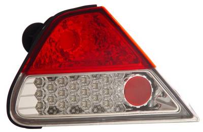 Honda Accord 2DR Anzo LED Taillights - Red & Clear - 321134