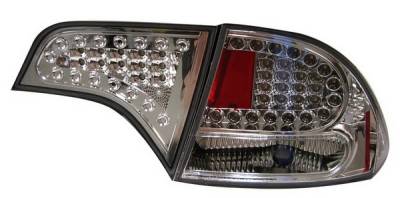 Honda Civic 4DR Anzo LED Taillights - All Chrome - 4PC - 321151