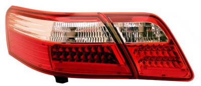 Toyota Camry Anzo LED Taillights - Red & Clear - 4PC - 321162