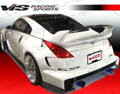 Nissan 350Z VIS Racing AMS Rear Spoiler with Carbon Center Deck - 03NS3502DAMS-003CC