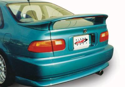 Honda Civic 2DR VIS Racing Custom Mid-Wing with Light - 3PC - 591253-V26L