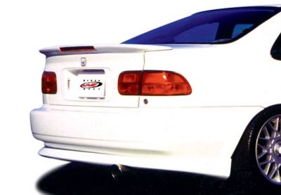 Honda Civic 2DR VIS Racing Custom Flushmount Wing with Light - 591271L