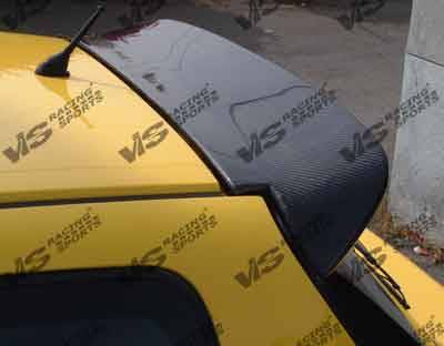 Honda Civic HB VIS Racing Type-S Black Carbon Fiber Spoiler - 92HDCVCHBSPN-003C