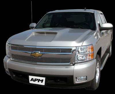 Chevrolet Silverado APM Plastic Functional Hood - Painted - 801210