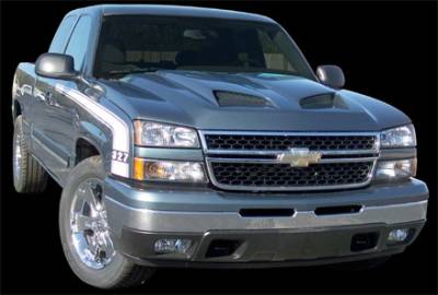 Chevrolet Silverado APM Fiberglass Functional Hood - Painted - 811240