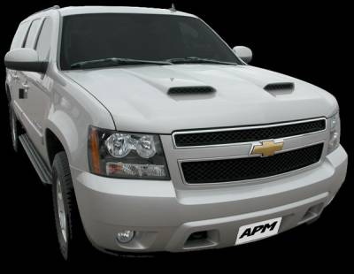 Chevrolet Suburban APM Fiberglass with Z06 Style Scoops Functional Hood - Painted - 811430