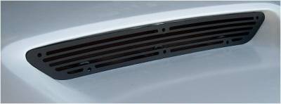 Dodge Charger APM Black Metal Billet-Style Vent Grille for Fiberglass Style 1 Power Hood - 820011