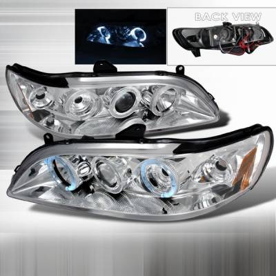 Honda Accord Custom Disco Chrome Halo Projector Headlights - 2LHP-ACD98-YD