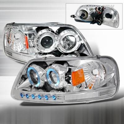 Ford F150 Custom Disco Projector Headlights - 1PC - 2LHP-F15097-YD