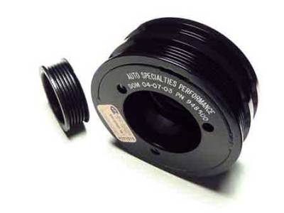 Auto Specialties Harmonic Balancer Pulley with 25 Percent Reduction - Full Charge 950 RPM - Nitride - 948584