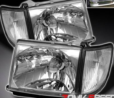 Chrome Euro Headlights 2WD