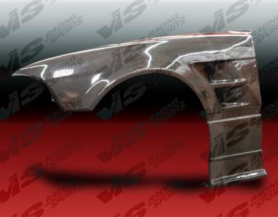 BMW 3 Series VIS Racing R Tech Front Fenders - Carbon Fiber - 92BME364DRTH-007C