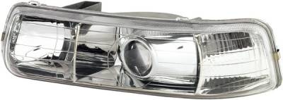 Chevrolet Silverado APC Projector Headlights with Chrome Housing - 403650HL