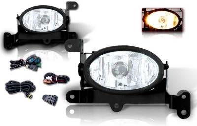 Honda Civic 2DR WinJet OEM Fog Light - Clear - Wiring Kit Included - WJ30-0058-09