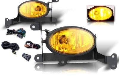 Honda Civic 2DR WinJet OEM Fog Light - Yellow - Wiring Kit Included - WJ30-0058-12