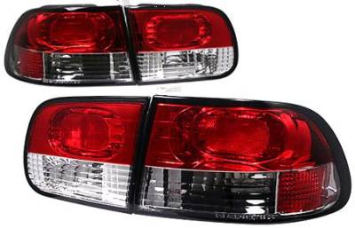 APC Red and Clear Taillights - 404151TLCR