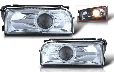 BMW 3 Series WinJet Halo Projector Fog Light - Clear - WJ30-0078-09