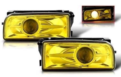 BMW 3 Series WinJet Halo Projector Fog Light - Yellow - WJ30-0078-12