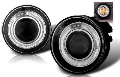 Dodge Dakota WinJet Halo Projector Fog Light - Smoke - WJ30-0095-11