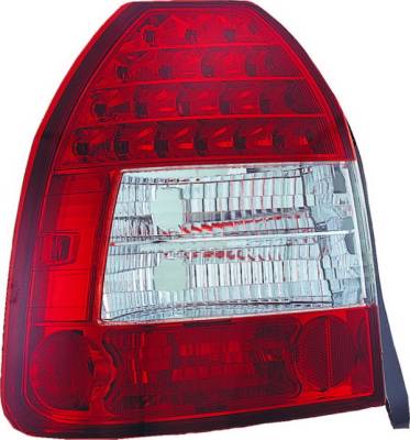 Honda Civic HB APC LED Taillights with Red & Clear Lens - 406275TLR