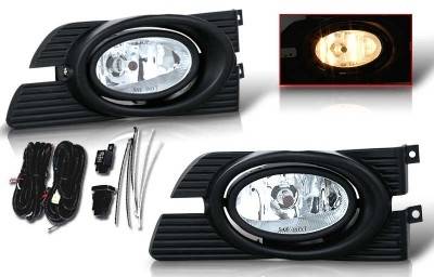 Honda Accord 4DR WinJet OEM Fog Light - Clear - Wiring Kit Included - WJ30-0103-09