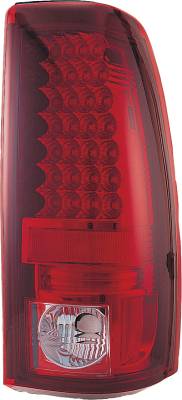 Chevrolet Silverado APC LED Taillights with Red & Clear Lens - 406623TLR