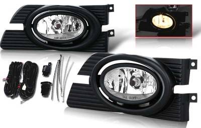 Honda Accord 4DR WinJet OEM Fog Light - Smoke - Wiring Kit Included - WJ30-0103-11