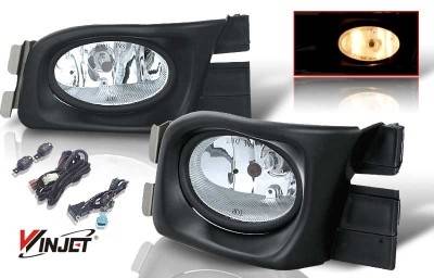 Honda Accord 4DR WinJet OEM Fog Light - Clear - Wiring Kit Included - WJ30-0104-09