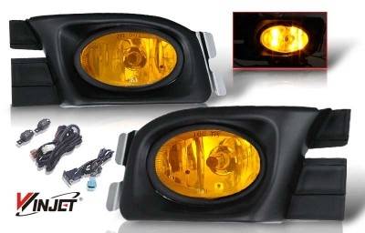 Honda Accord 4DR WinJet OEM Fog Light - Yellow - Wiring Kit Included - WJ30-0104-12