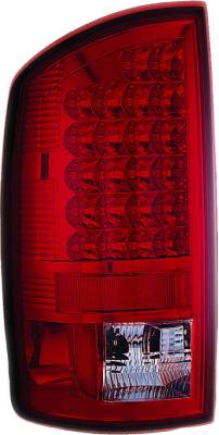 Dodge Ram APC LED Taillights with Red & Clear Lens - 406816TLR