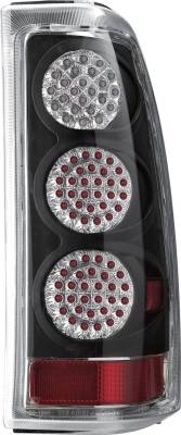 Chevrolet Silverado APC Diamond Cut Taillights with Black Housing - 407505TLB