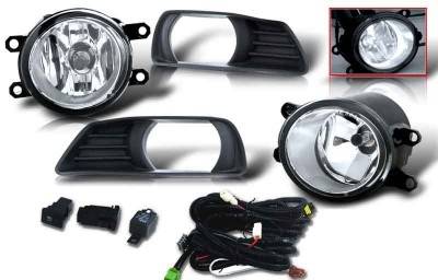 Toyota Camry WinJet OEM Fog Light - Clear - Wiring Kit Included - WJ30-0109-09