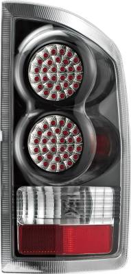 Dodge Ram APC Diamond Cut Taillights with Black Housing - 407524TLB