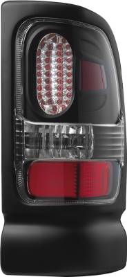 Dodge Ram APC Diamond Cut Taillights with Black Housing - 407536TLB