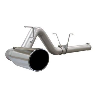 Dodge Ram aFe Large Bore HD DPF-Back Exhaust System Aluminum - 49-12006