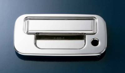 All Sales Chrome Billet Tailgate Handle Assembly with Lock - 503CL