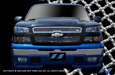 Chevrolet Avalanche SES Trim Chrome Plated Stainless Steel Mesh Grille - MG101C