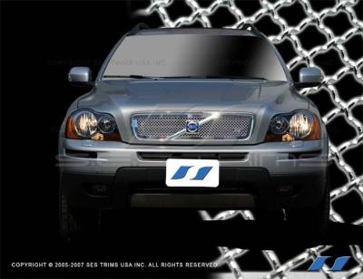 SES Trim - Volvo XC90 SES Trim Chrome Plated Stainless Steel Mesh Grille - MG102 - Image 1