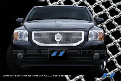 Dodge Caliber SES Trim Chrome Plated Stainless Steel Mesh Grille - MG165