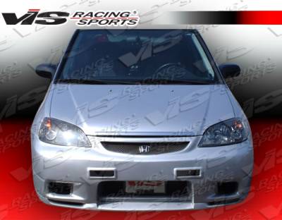 Honda Civic 2DR & 4DR VIS Racing Omega Front Bumper - 01HDCVC2DOMA-001