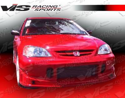 Honda Civic 2DR & 4DR VIS Racing TSC Front Bumper - 01HDCVC2DTSC-001