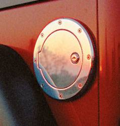 All Sales Billet Fuel Door - Brushed with Lock - 6041L