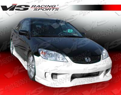 Honda Civic 2DR VIS Racing Terminator Front Bumper - 04HDCVC2DTM-001