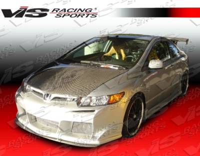 Honda Civic 2DR VIS Racing Laser Front Bumper - 06HDCVC2DLS-001